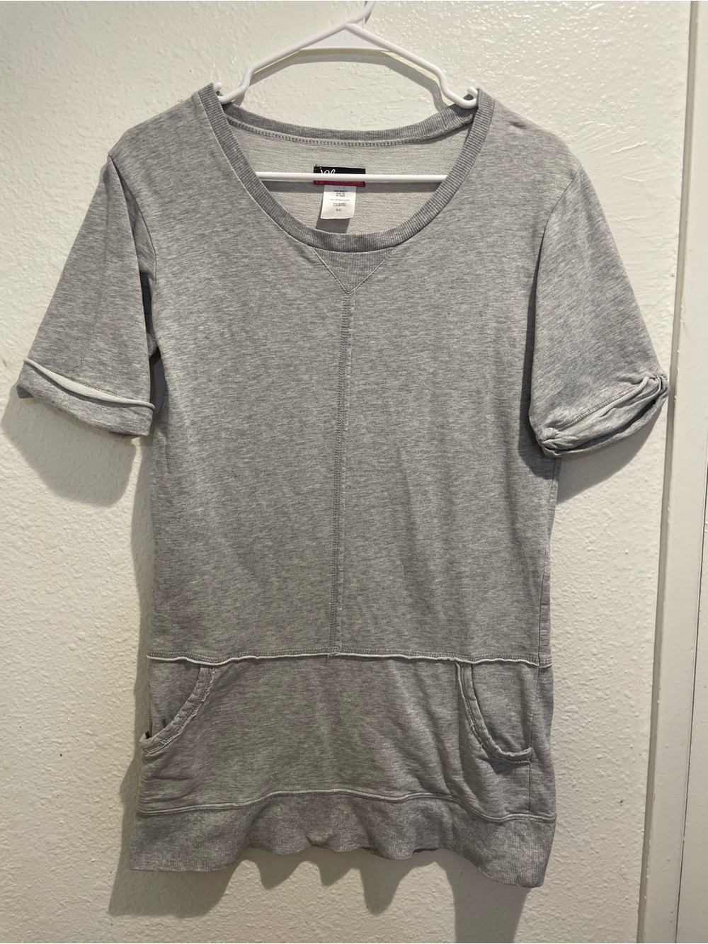 ✨ Joe Boxer Grey 100% Cotton Tunic Sweatshirt • S • Leggings Friendly! ✨